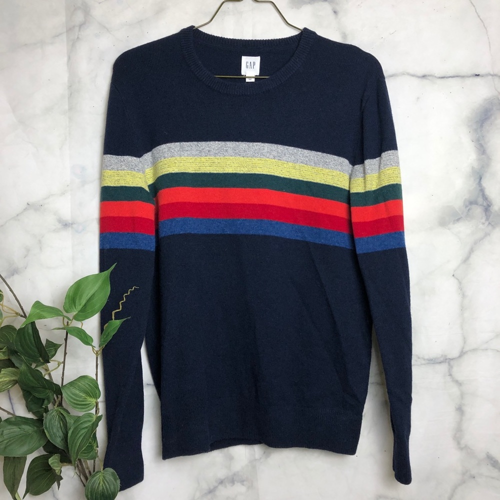 Gap merino wool sweater striped size small - Picture 6 of 8